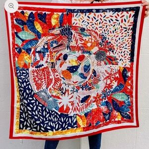 Montpelier Printed Colorful Abstract Silky Scarf NWT